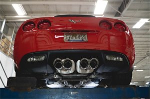 Chevrolet Corvette C6 Performance Exhaust - Rear - CORSA Performance - Axle-Back Xtreme with 4.5in Twin Tips - Polished - `06-`13